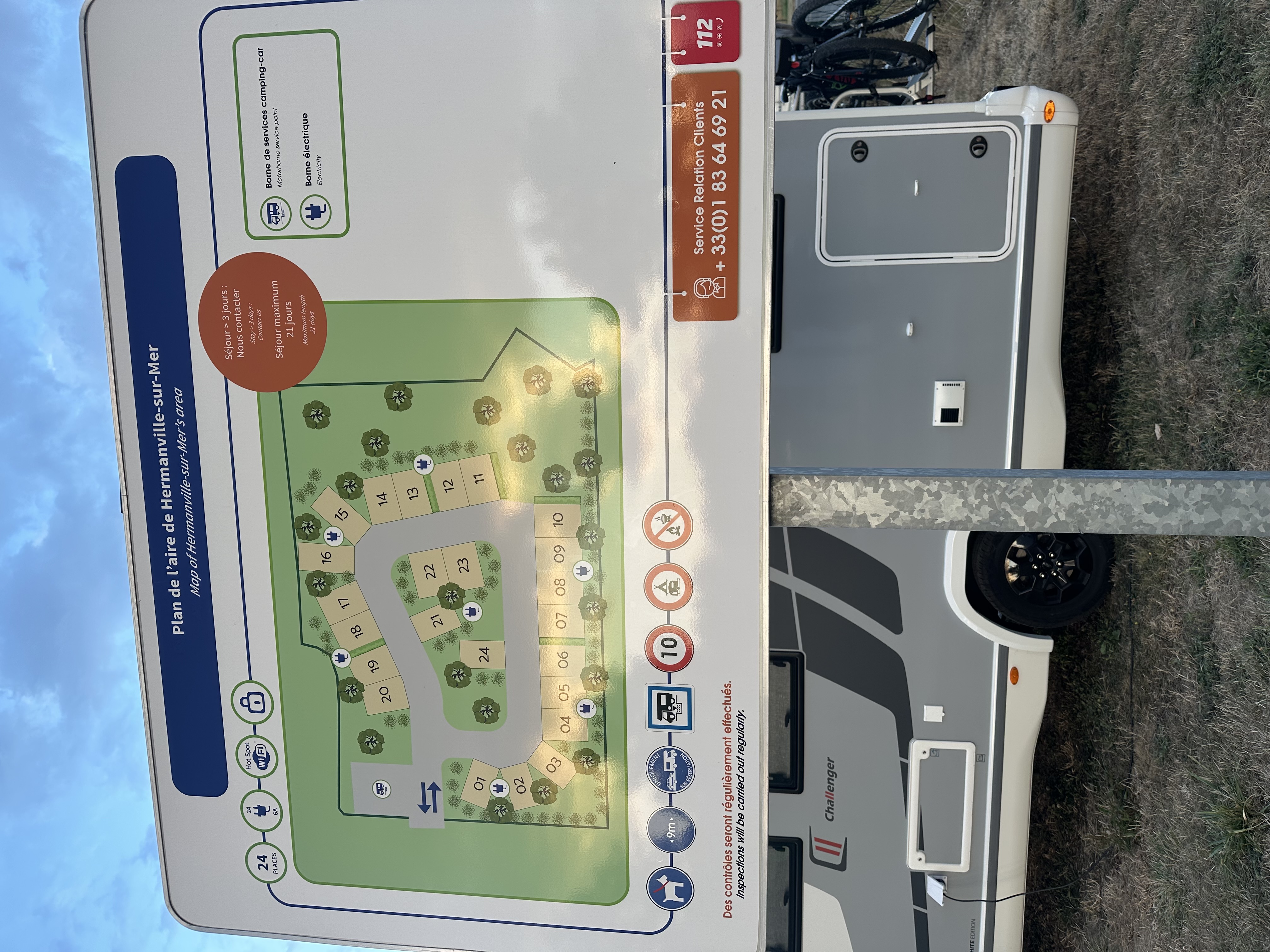 Aire de camping-car de Hermanville-sur-Mer